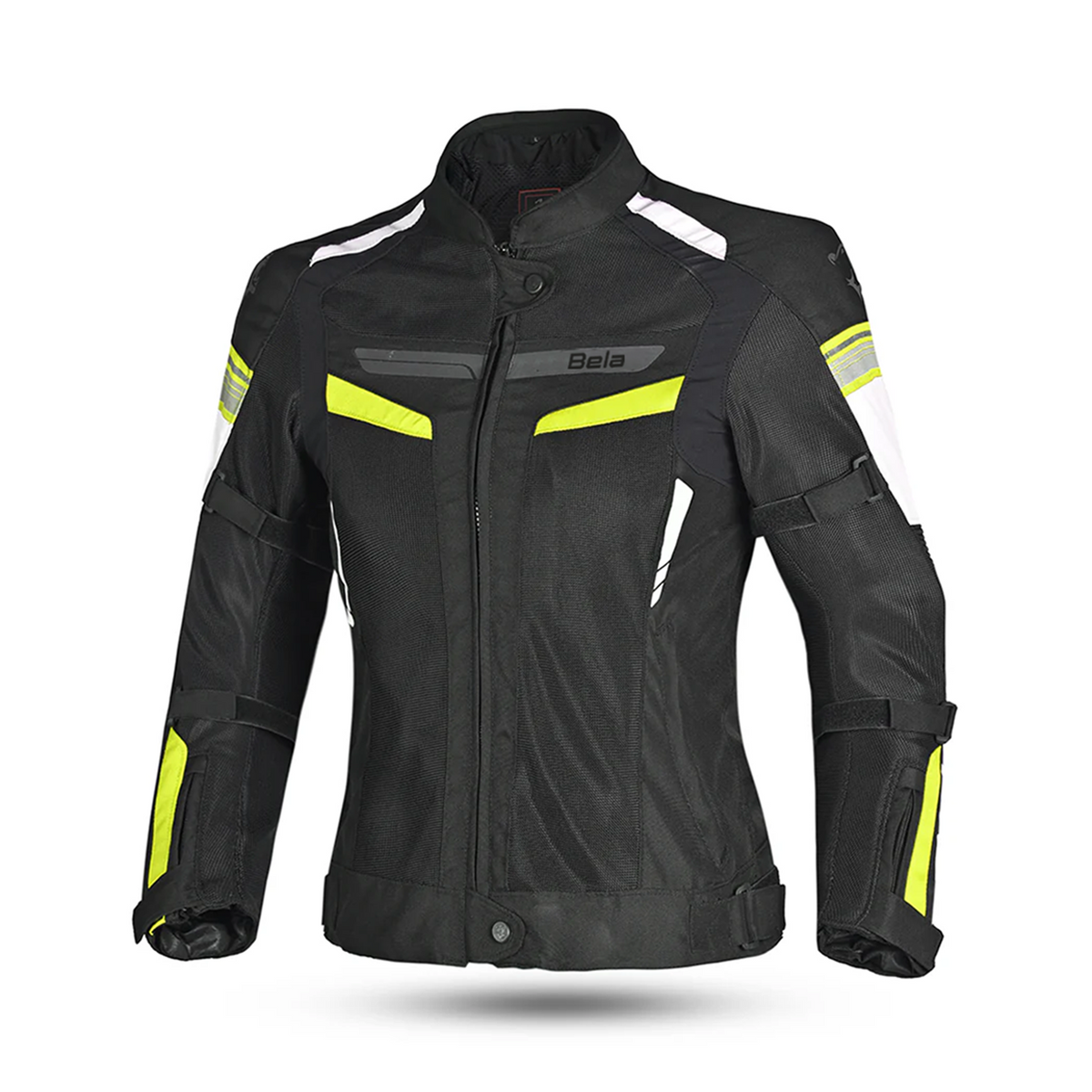 BELA Sprinter Lady Textile Motorbike Jacket Black/Yellow/Fluro