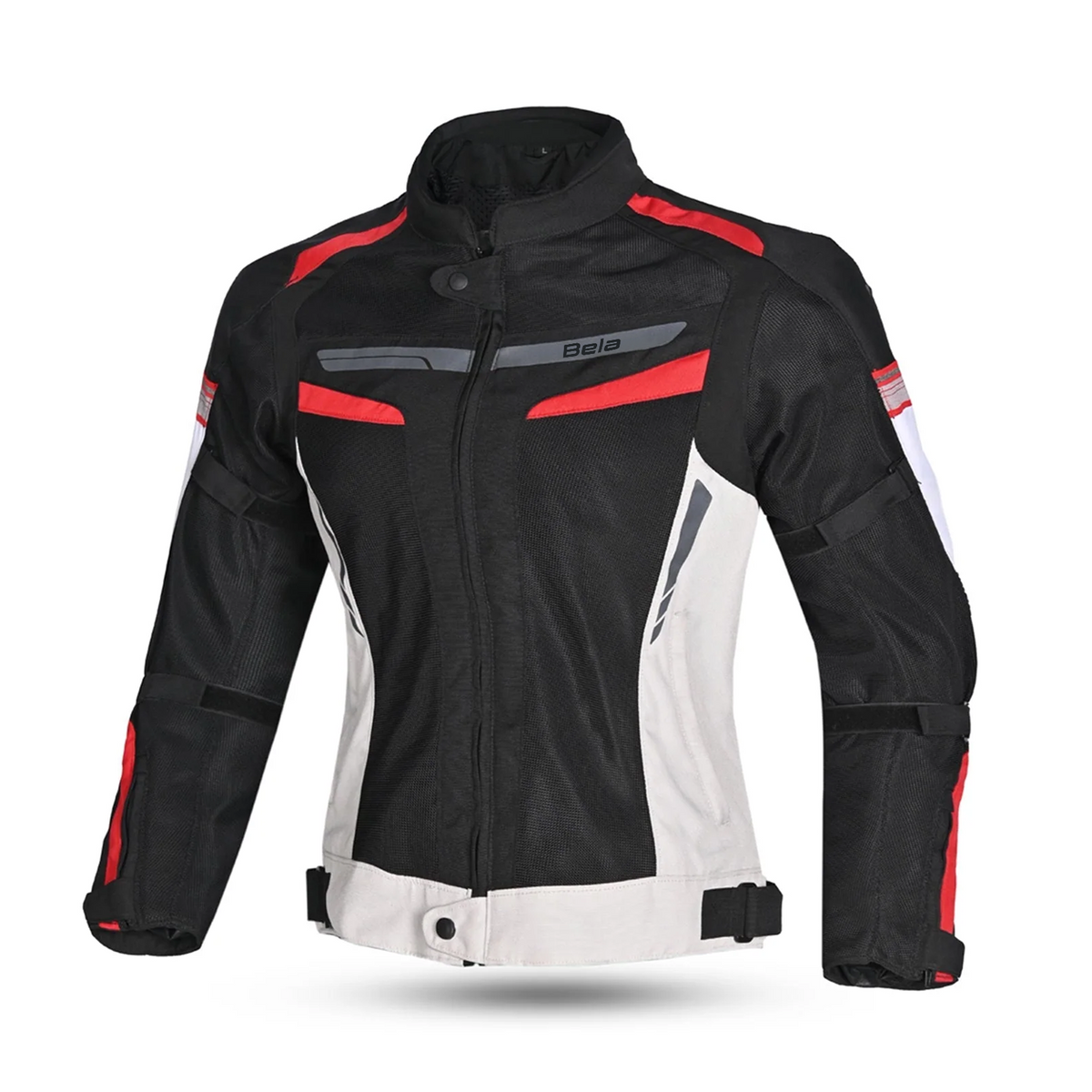 BELA Sprinter Lady Motorcycle Textile Jacket Black/Ice/Red