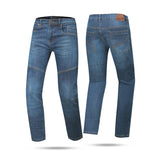 BELA STROKE MEN MOTORCYCLE JEANS 30L BLUE SPRAY
