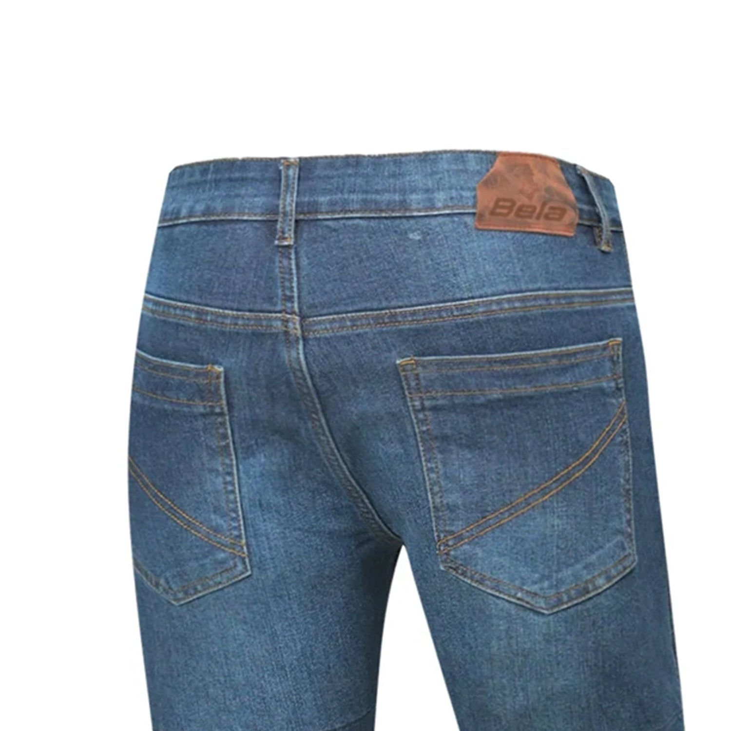 BELA STROKE MEN MOTORCYCLE JEANS 30L BLUE SPRAY
