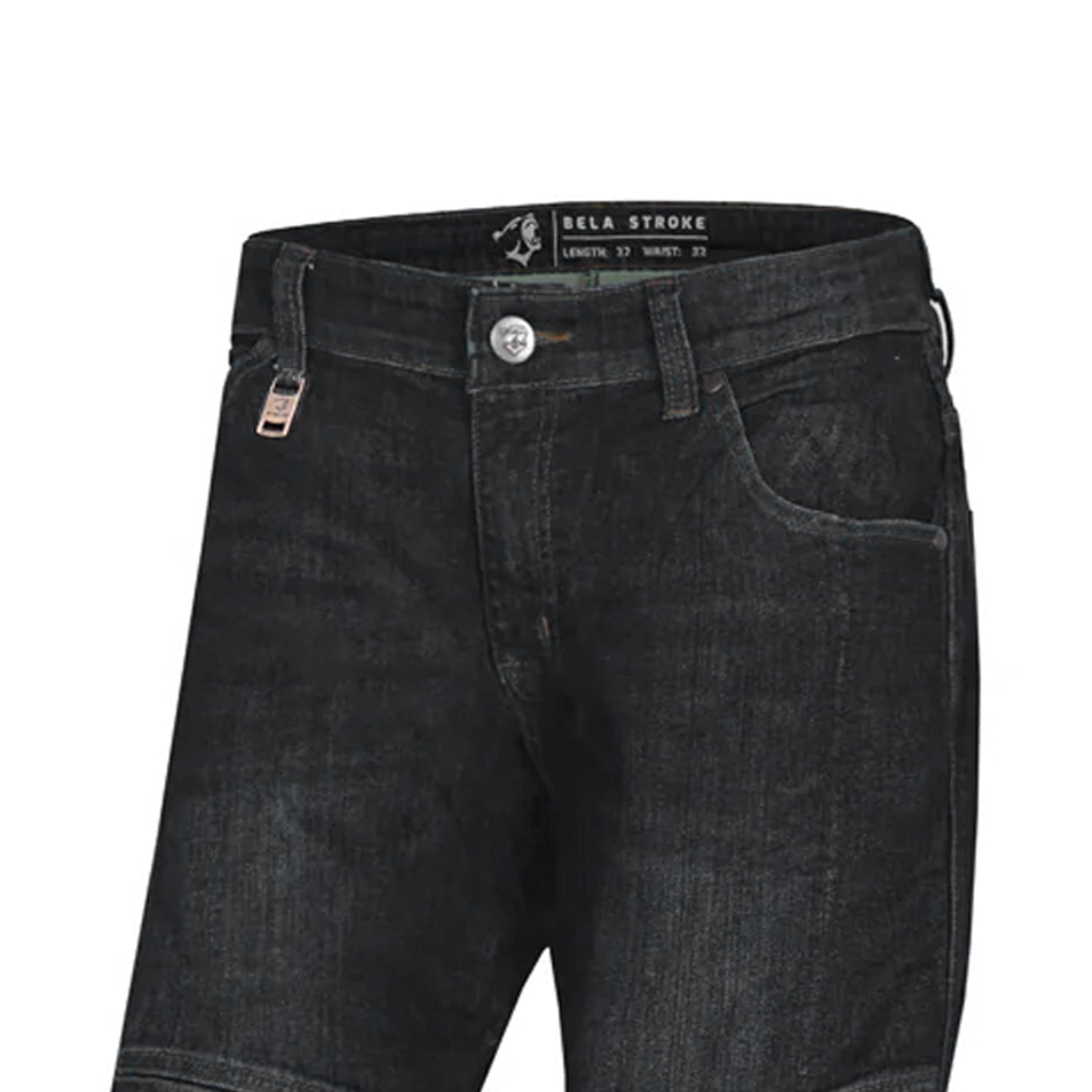 BELA STROKE MOTORCYCLE JEANS 30L BLACK