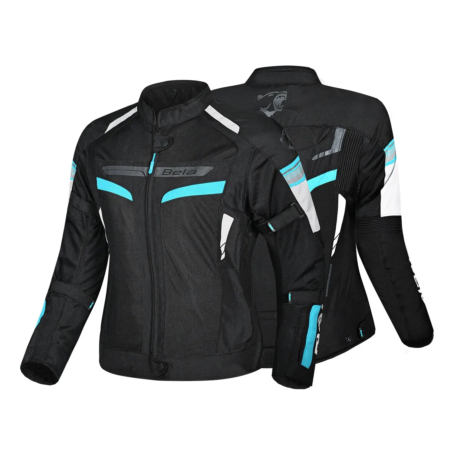 BELA Sprinter Lady Textile Motorcycle Jacket Black Turquoise