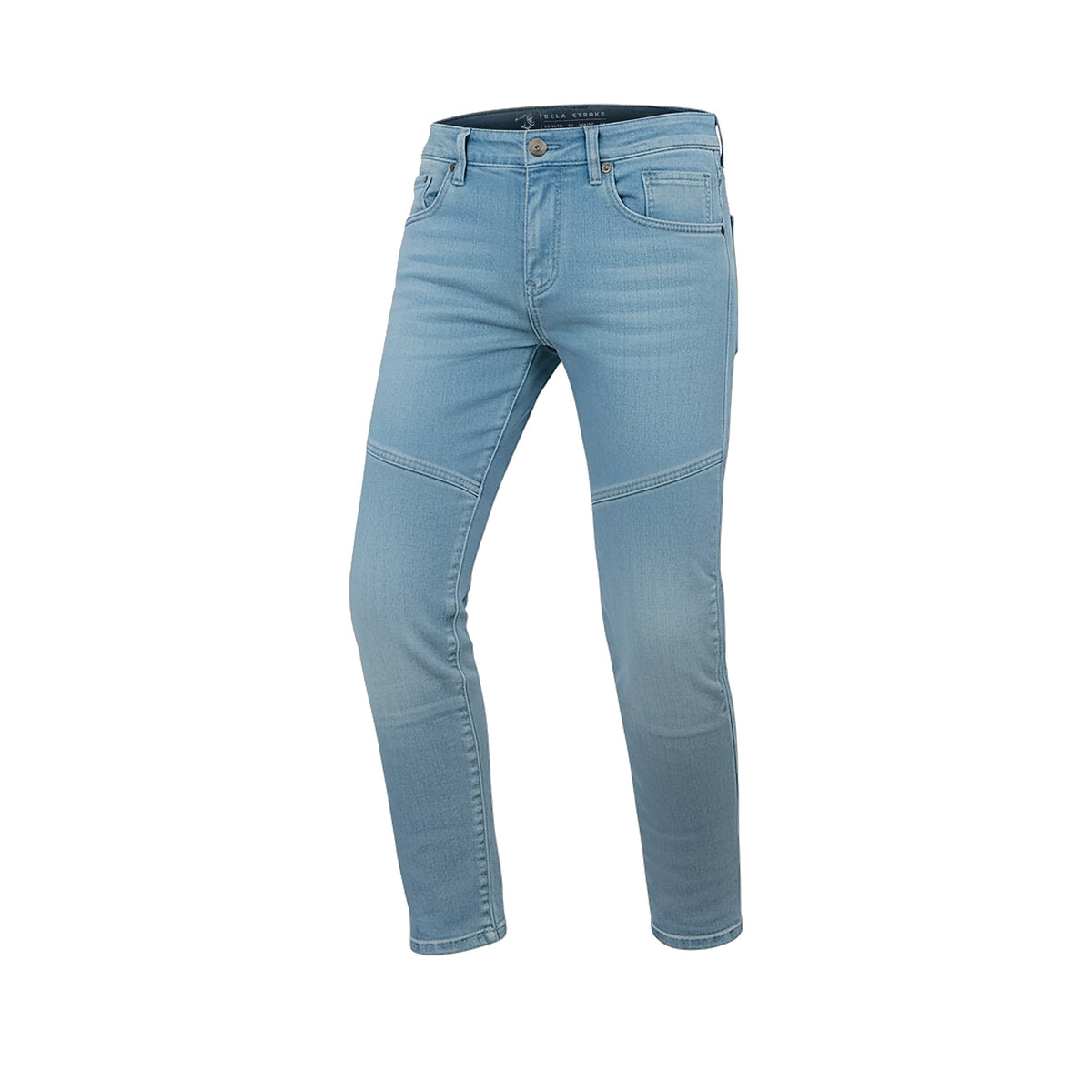 BELA STROKE MEN MOTORCYCLE JEANS 32L LIGHT BLUE
