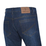 BELA STROKE MOTORCYCLE JEANS 30L MEDIUM BLUE SPRAY