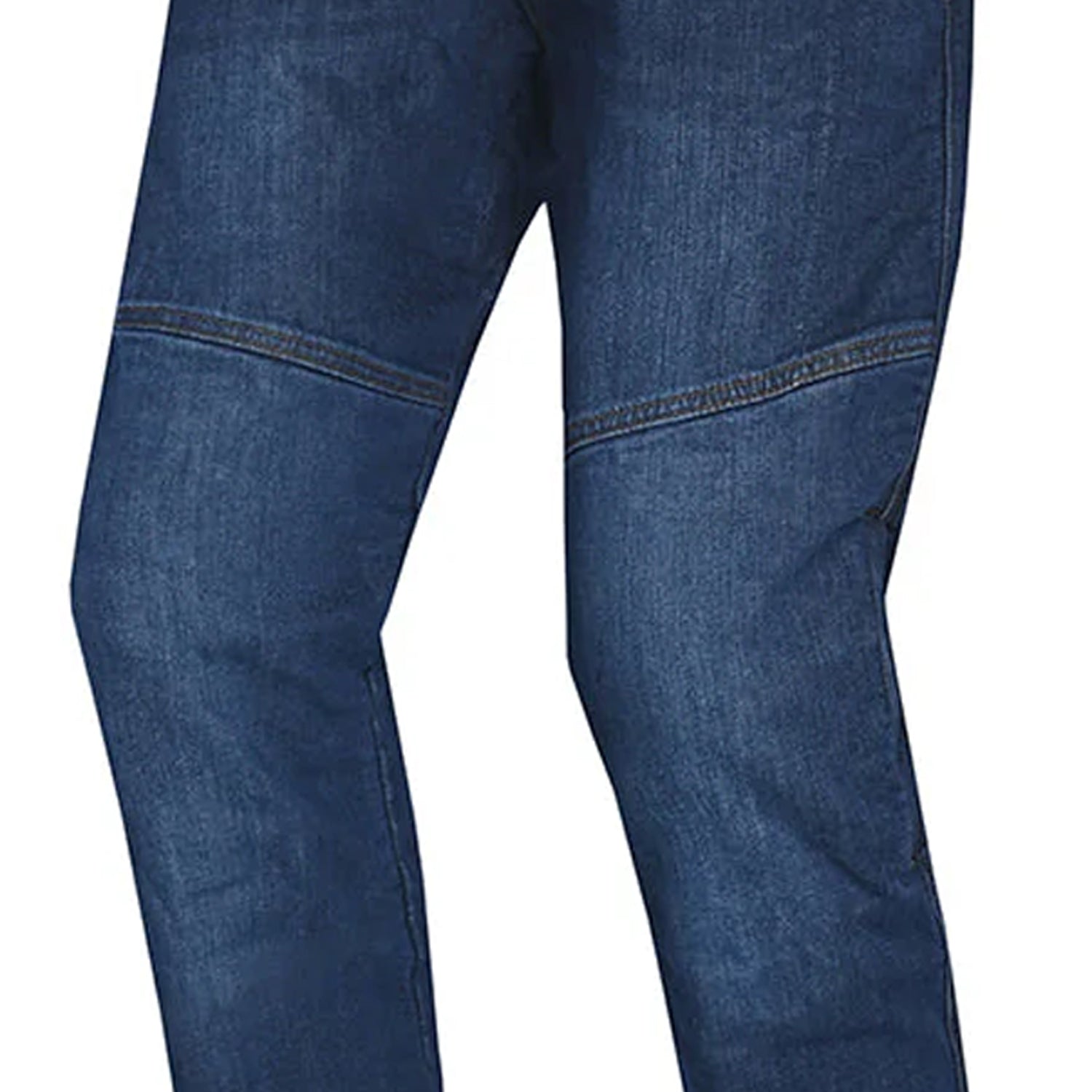 BELA STROKE MOTORCYCLE JEANS 30L MEDIUM BLUE SPRAY