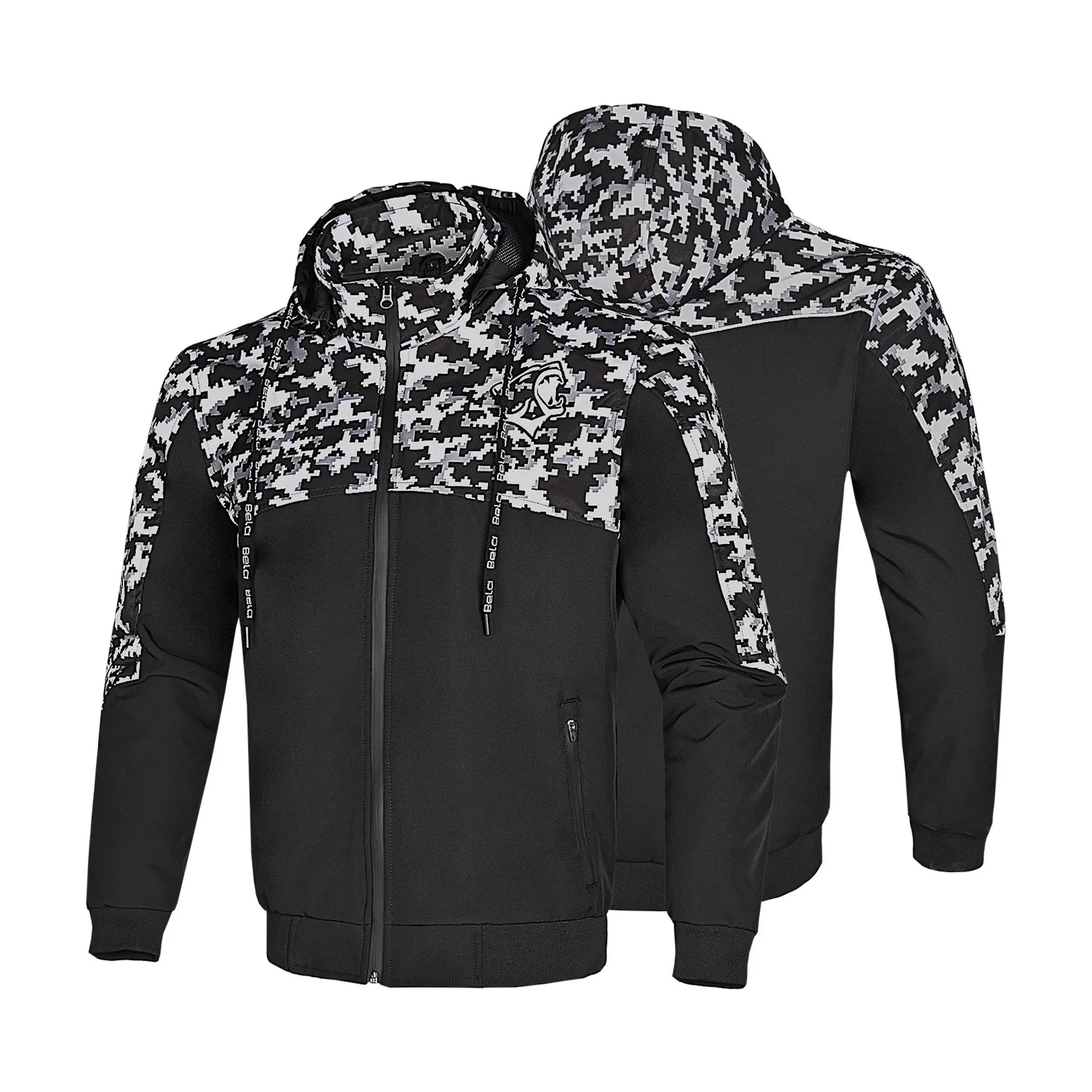BELA Camo Rush Armour Wear Hoodie Black Dark Grey
