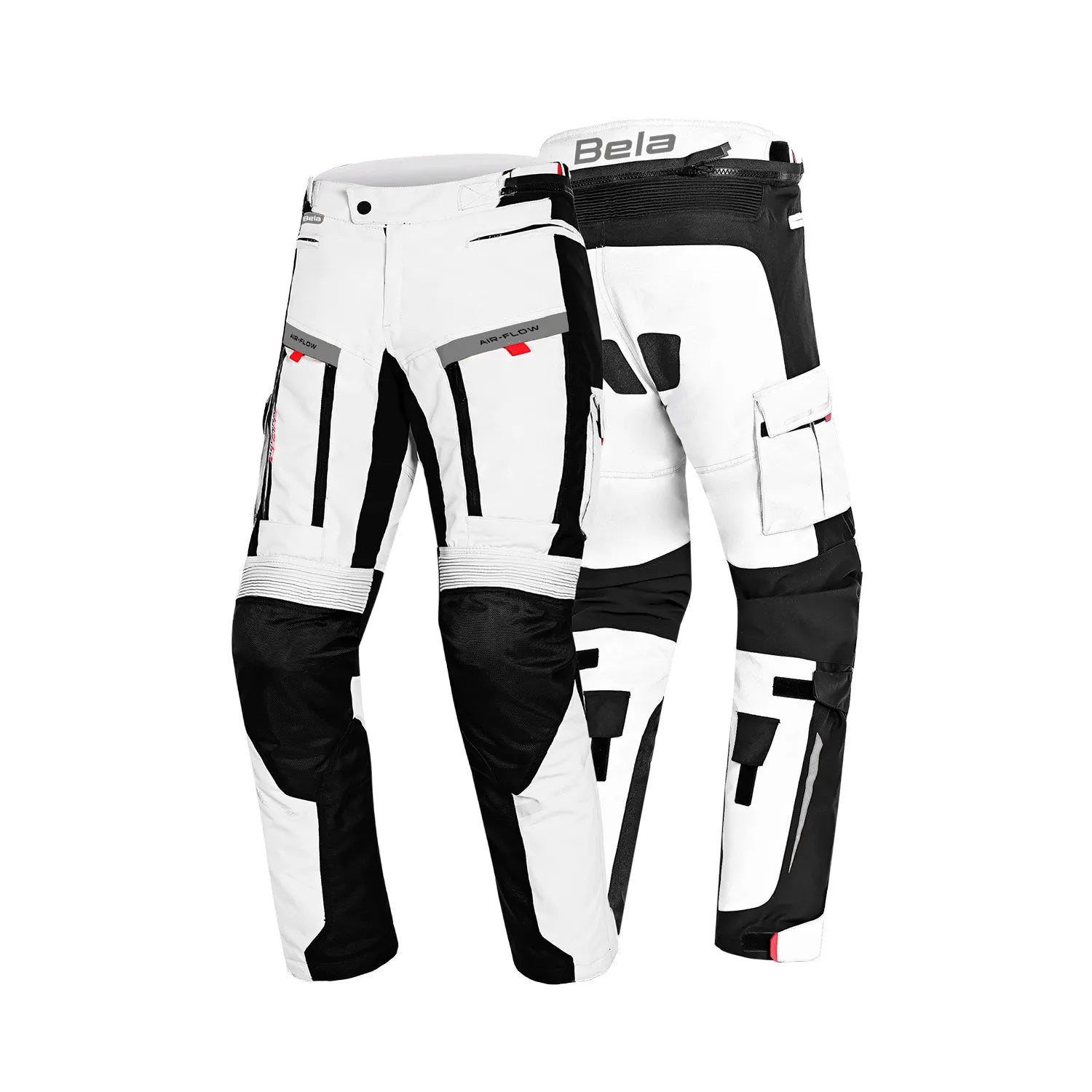 BELA TRANSFORMER LADY MOTORCYCLE TEXTILE PANT ICE GREY BLACK
