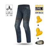 BELA TROPHY (MXD-402) MEN MOTORCYCLE CE APPROVED DENIM JEANS BLUE