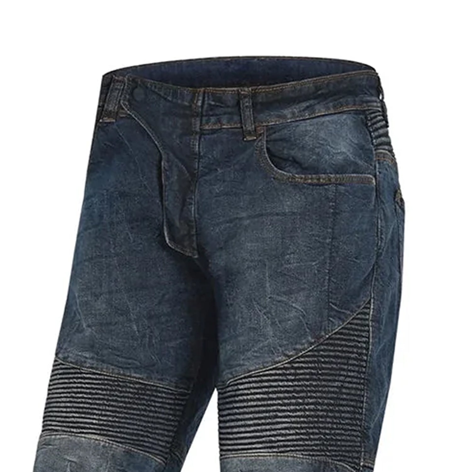 BELA TROPHY (MXD-402) MEN MOTORCYCLE CE APPROVED DENIM JEANS BLUE