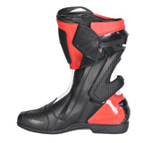 Bela Turbo Track Racing Motorcycle Boots Black Red