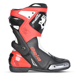 Bela Turbo Track Racing Motorcycle Boots Black Red