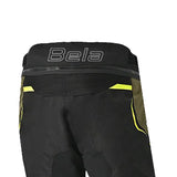 BELA WATSON MEN MOTORCYCLE TEXTILE PANT  BLACK KHAKI YELLOW WHITE
