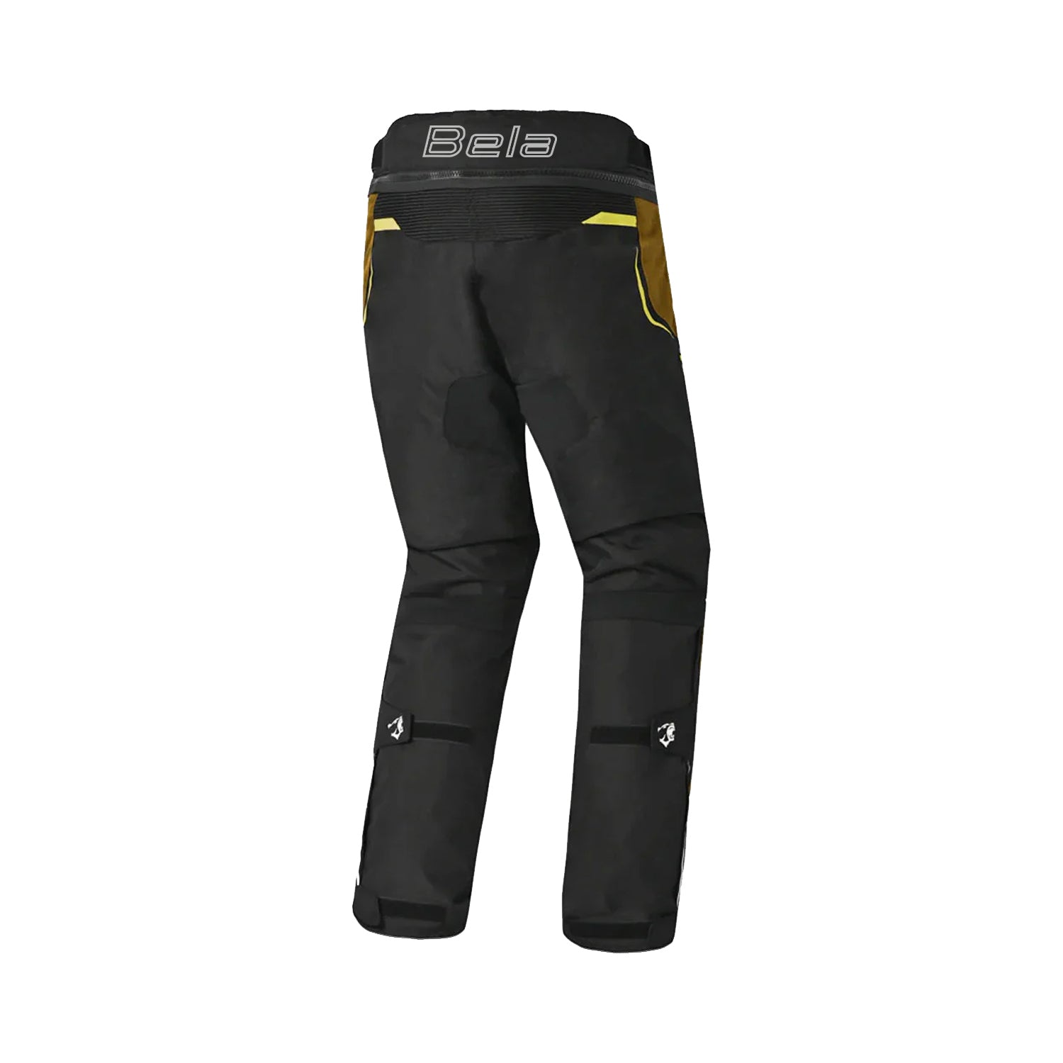 BELA WATSON MEN MOTORCYCLE TEXTILE PANT BLACK WHITE YELLOW FLURO