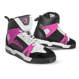 BELA Rover Lady Urban Motorcycle Boots Black White Fuchsia
