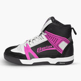 BELA Rover Lady Urban Motorcycle Boots Black White Fuchsia