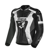 BELA X-Race Motorcycle Racing Leather Jacket Black/White/Anthracite