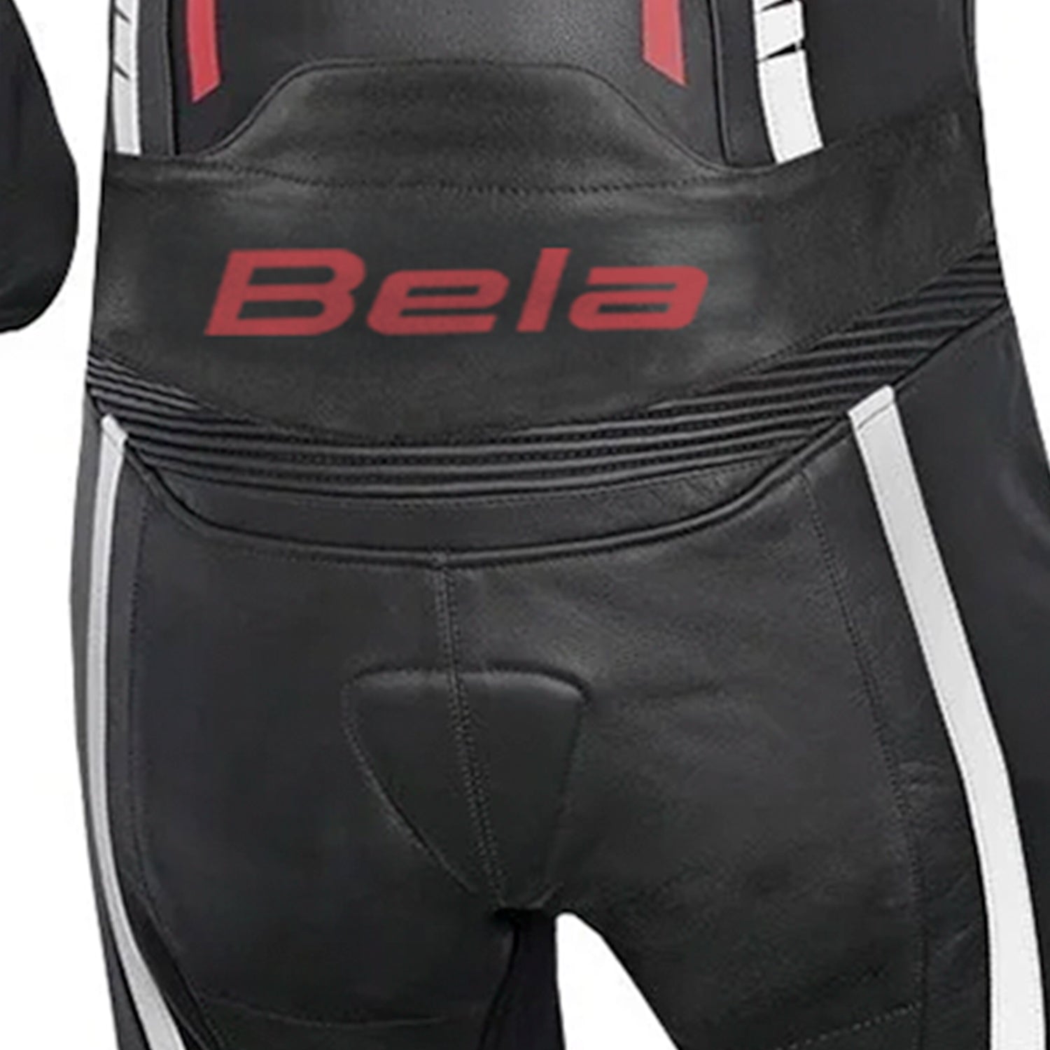 BELA X Race 2PC Racing Motorcycle Leather Suits Black White Red