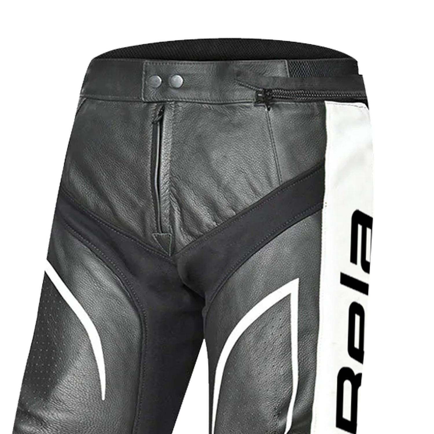 BELA X-Race Men Motorcycle Leather Pant Black White Green