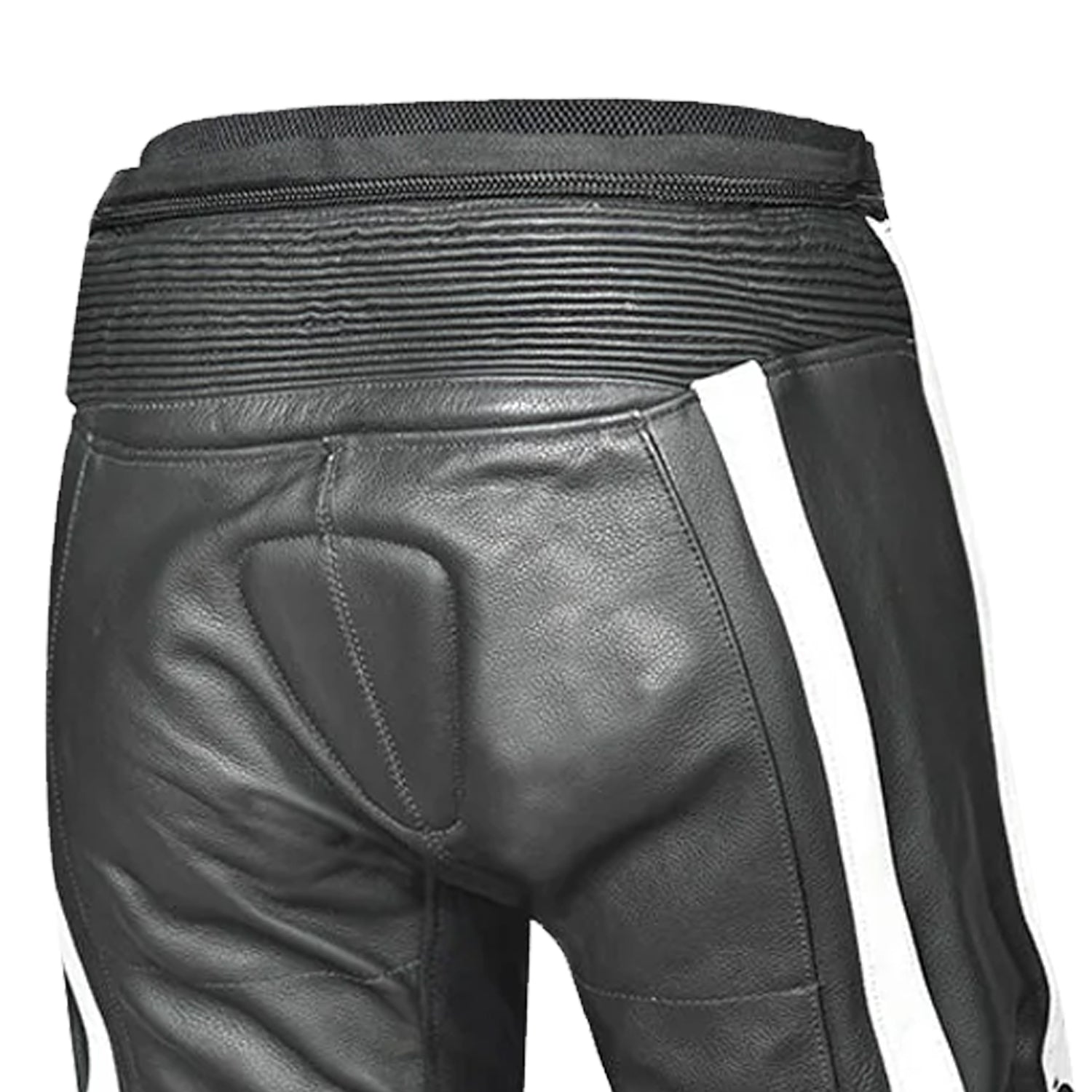 BELA X-Race Men Motorcycle Leather Pant Black White Green