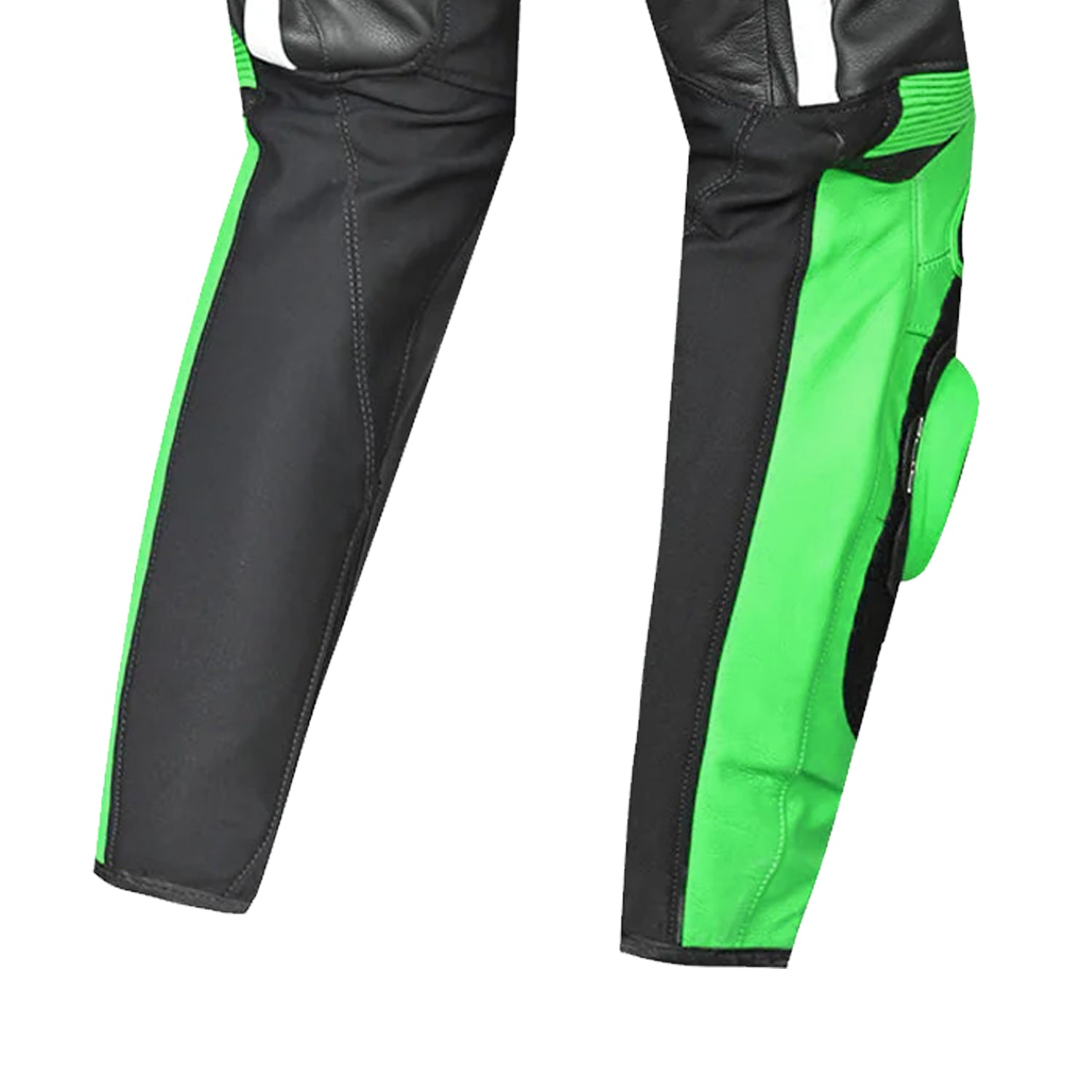 BELA X-Race Men Motorcycle Leather Pant Black White Green
