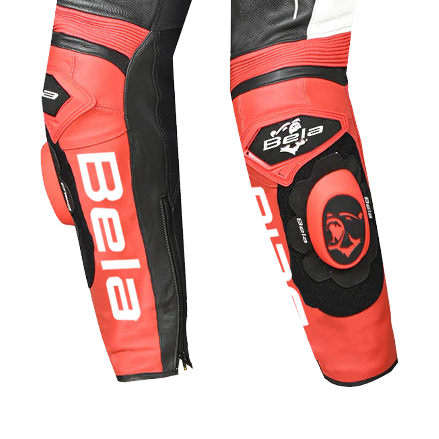 BELA X-Race Motorcycle Leather Pant Black/White/Red