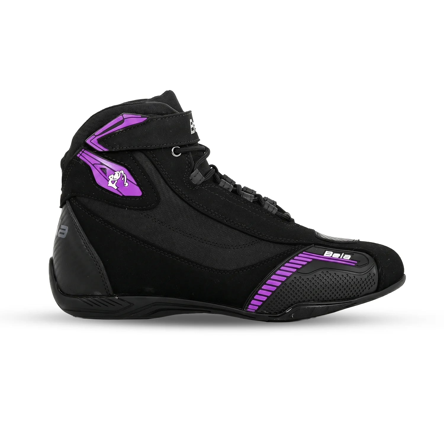 BELA Kiva Lady Motorcycle Urban Boots Black Purple