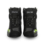 BELA Kiva Man Urban Motorcycle Boots Black/Yellow Fluro