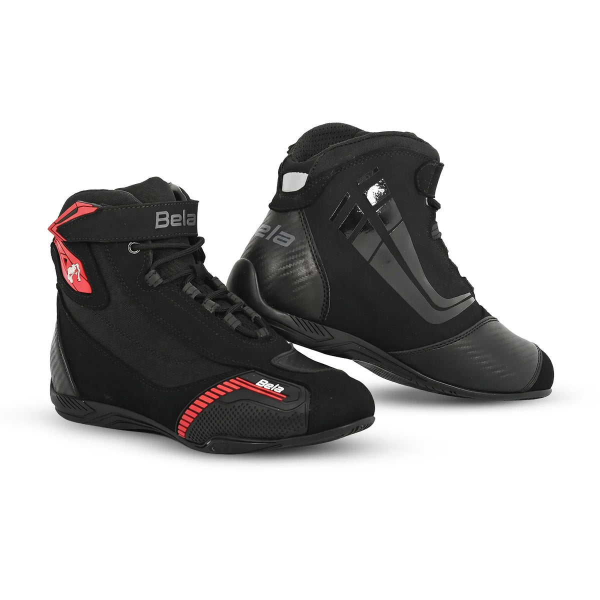 BELA Kiva Man Motorcycle Urban Boot Black Red