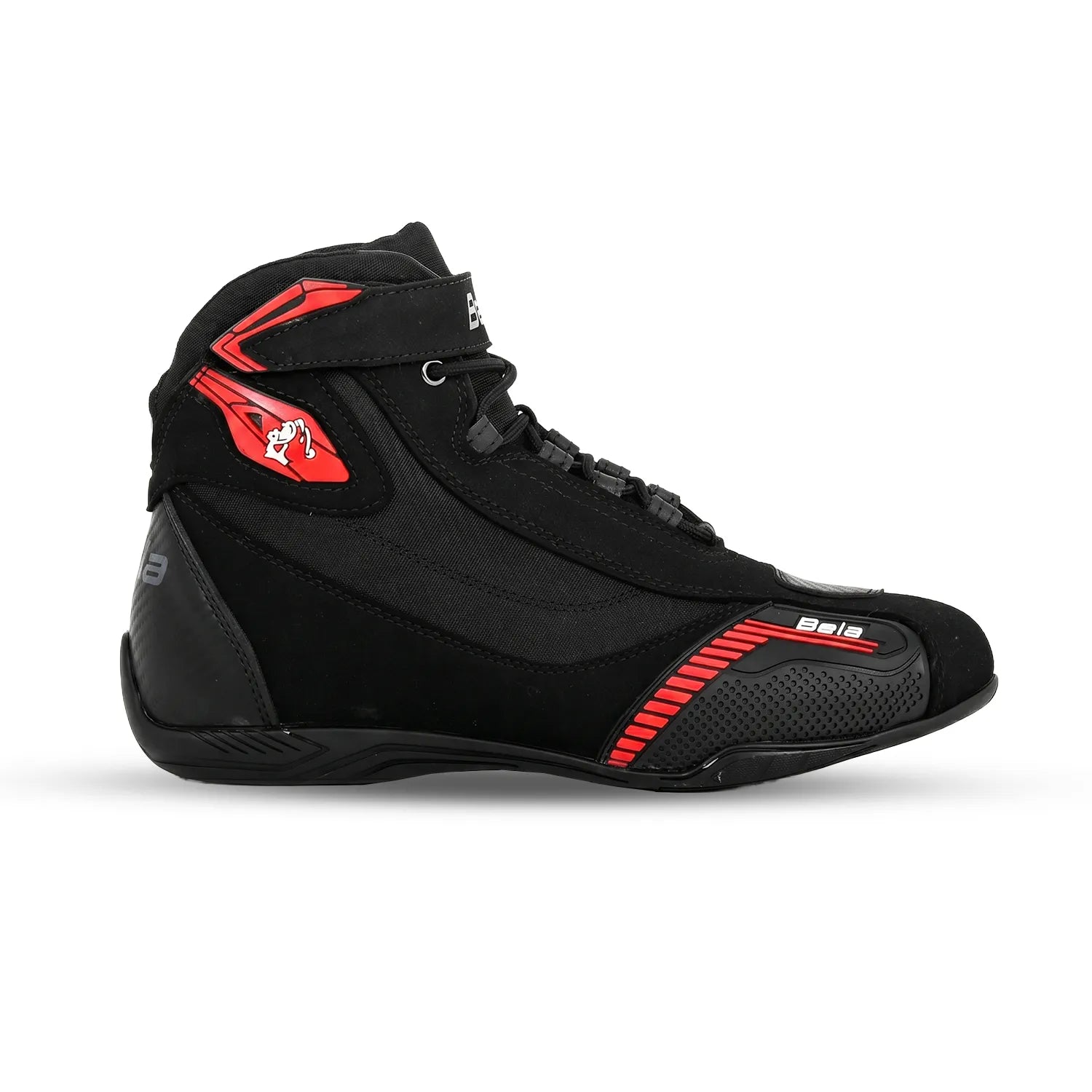 BELA Kiva Man Motorcycle Urban Boot Black Red
