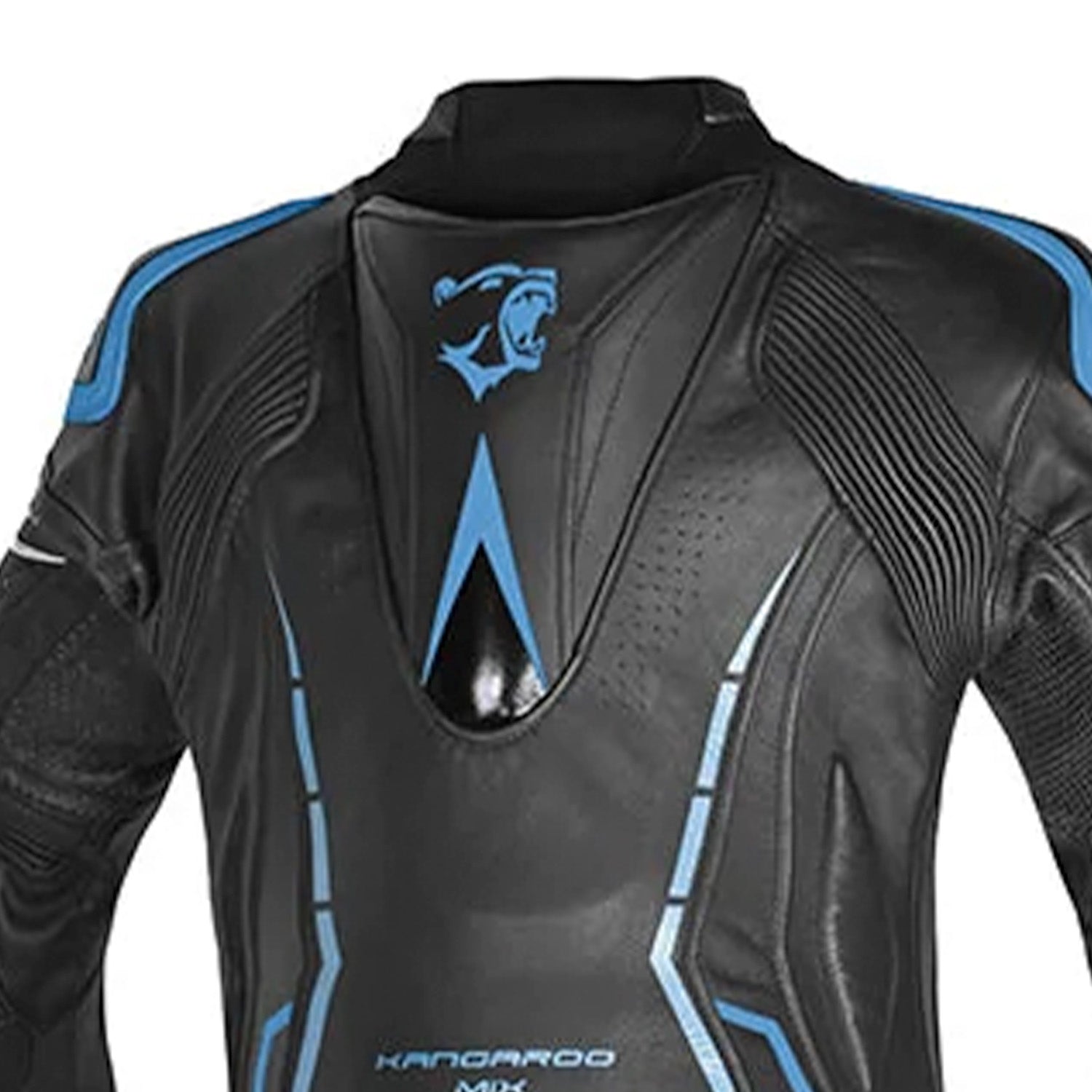 BELA Rocket Man Mix Kangroo 2 PC Motorcycle Racing Suit Black Blue