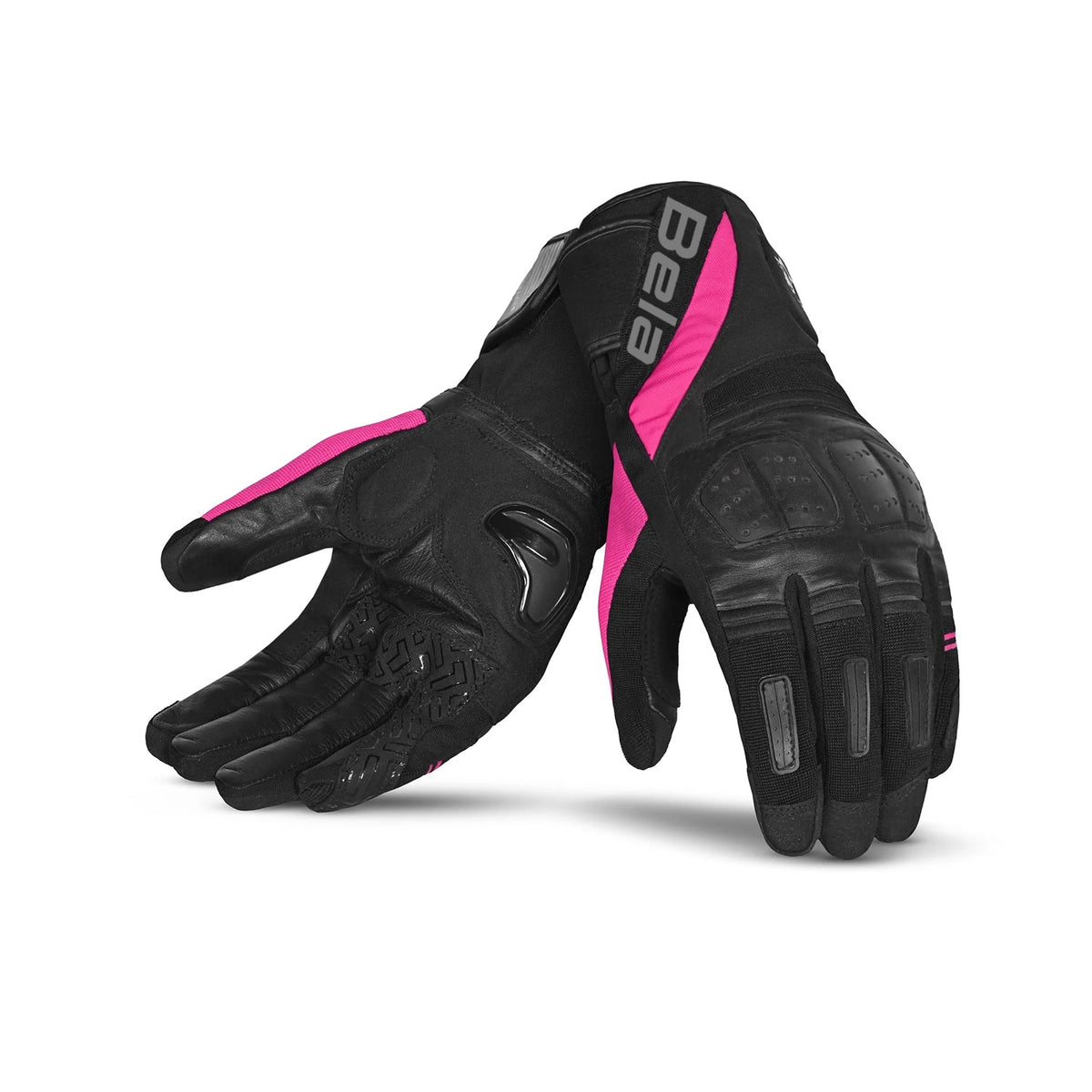 BELA Highway Women Winter Motorcycle Gloves Black Pink