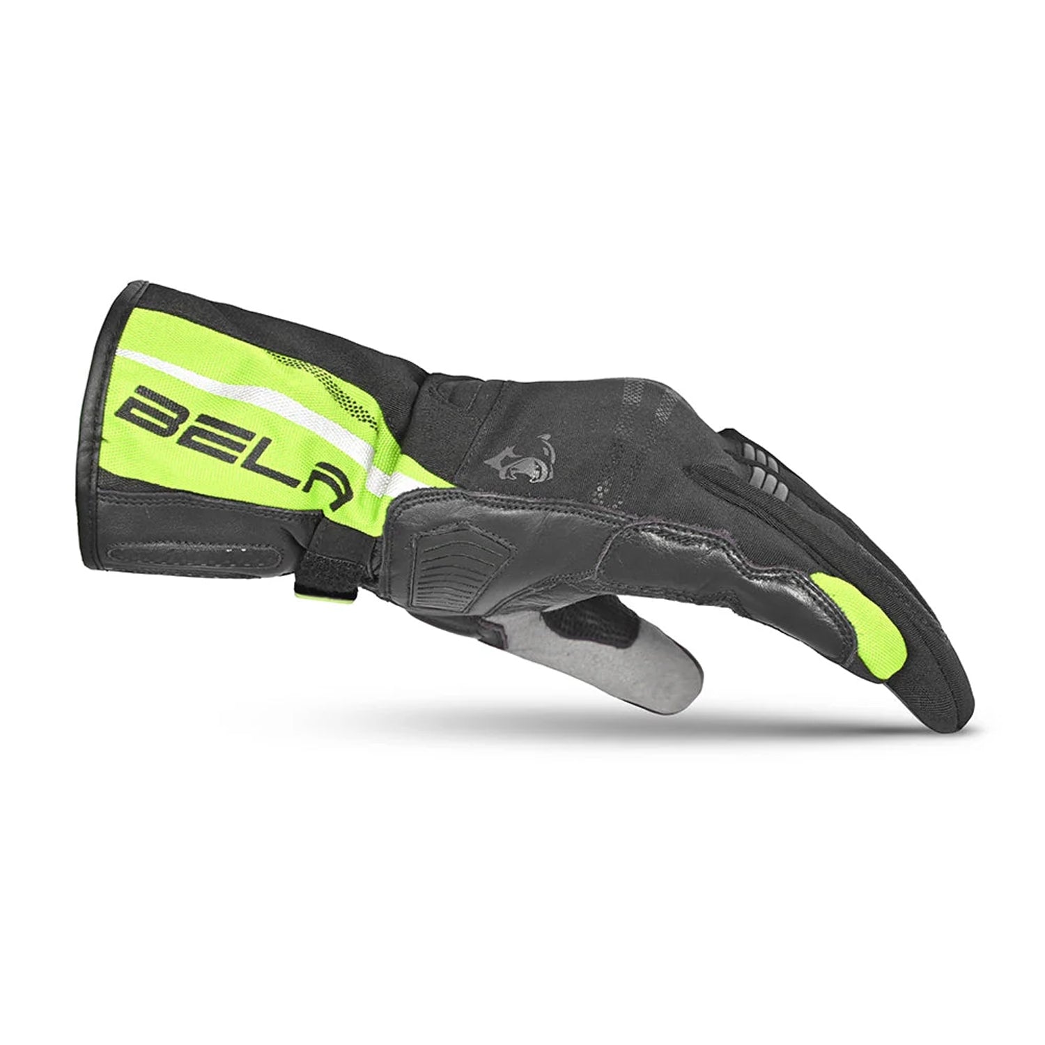 BELA Iglo Lady Winter Motorcycle Gloves Black Yellow Fluoro