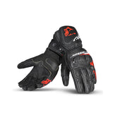 BELA Lemox Racing Motorcycle Gloves Black Red
