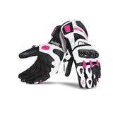 BELA Venom RS Lady Motorbike Racing Gloves Ladies White Black Pink