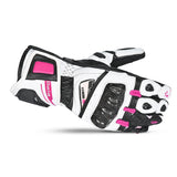 BELA Venom RS Lady Motorbike Racing Gloves Ladies White Black Pink