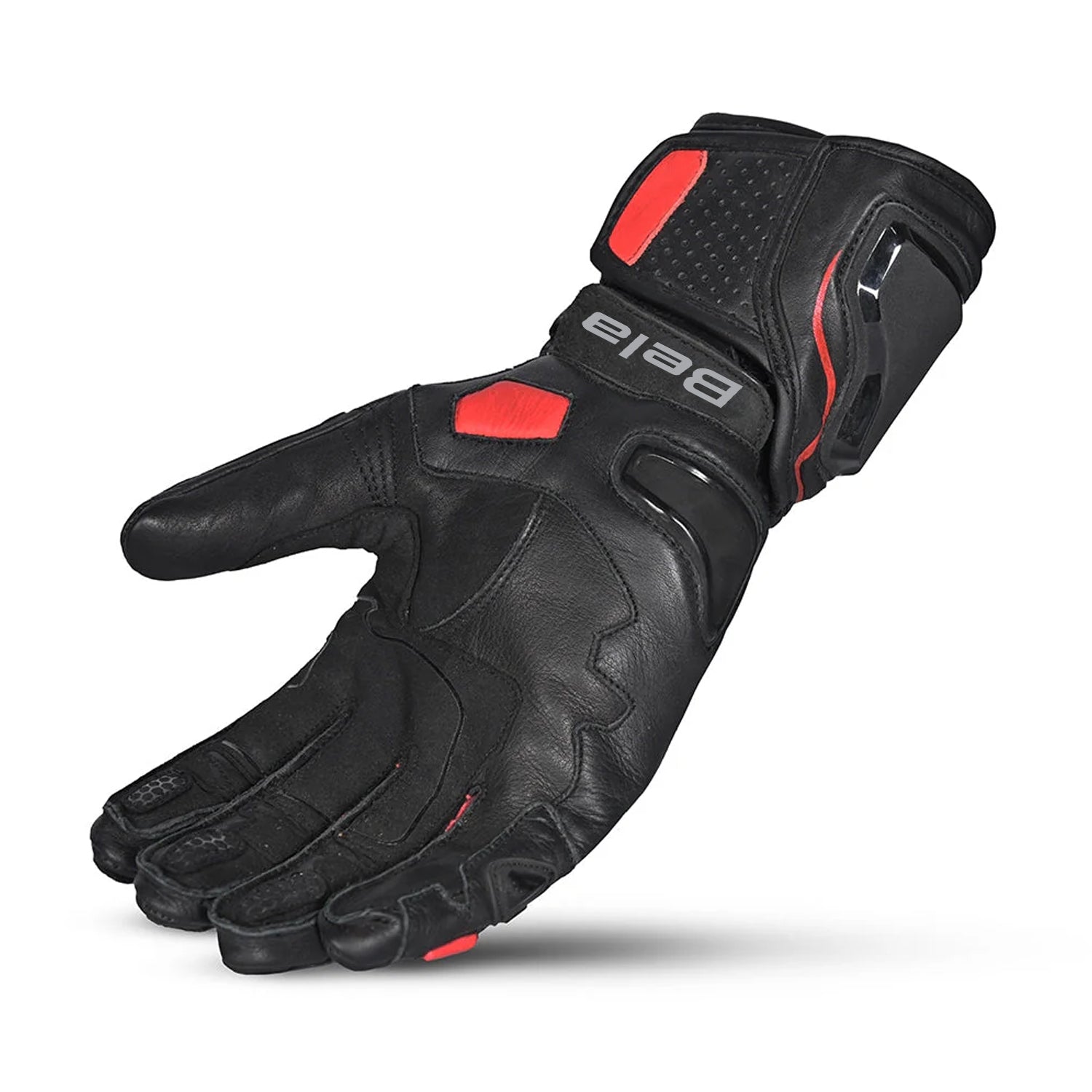 BELA Venom RS Motorcycle Racing Gloves Black Red