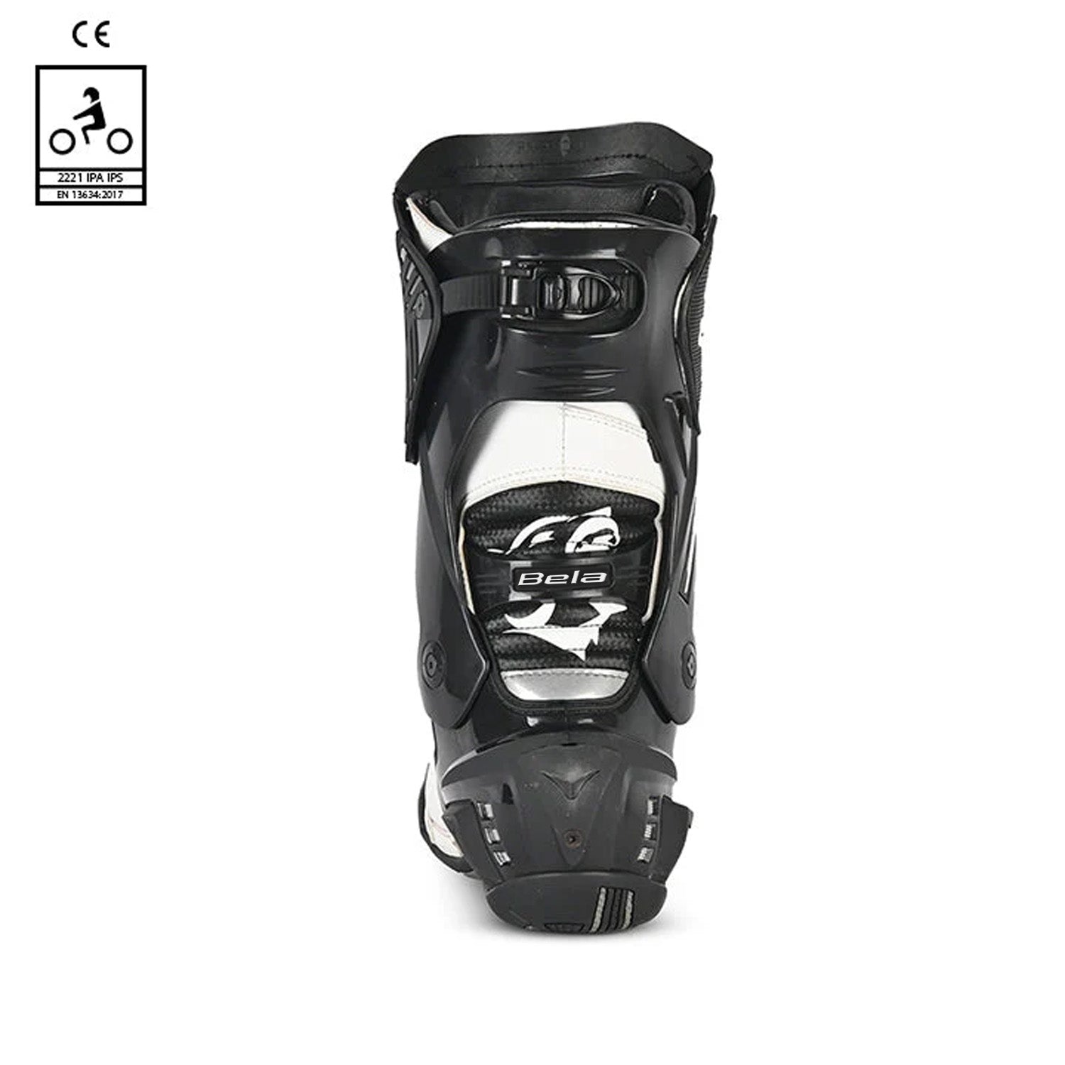 Bela Speedo 2.0 Racing Motorcycle Boots Black/White