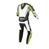 BELA North Star 2 PC Motorbike Suit Black White Fluor Yellow