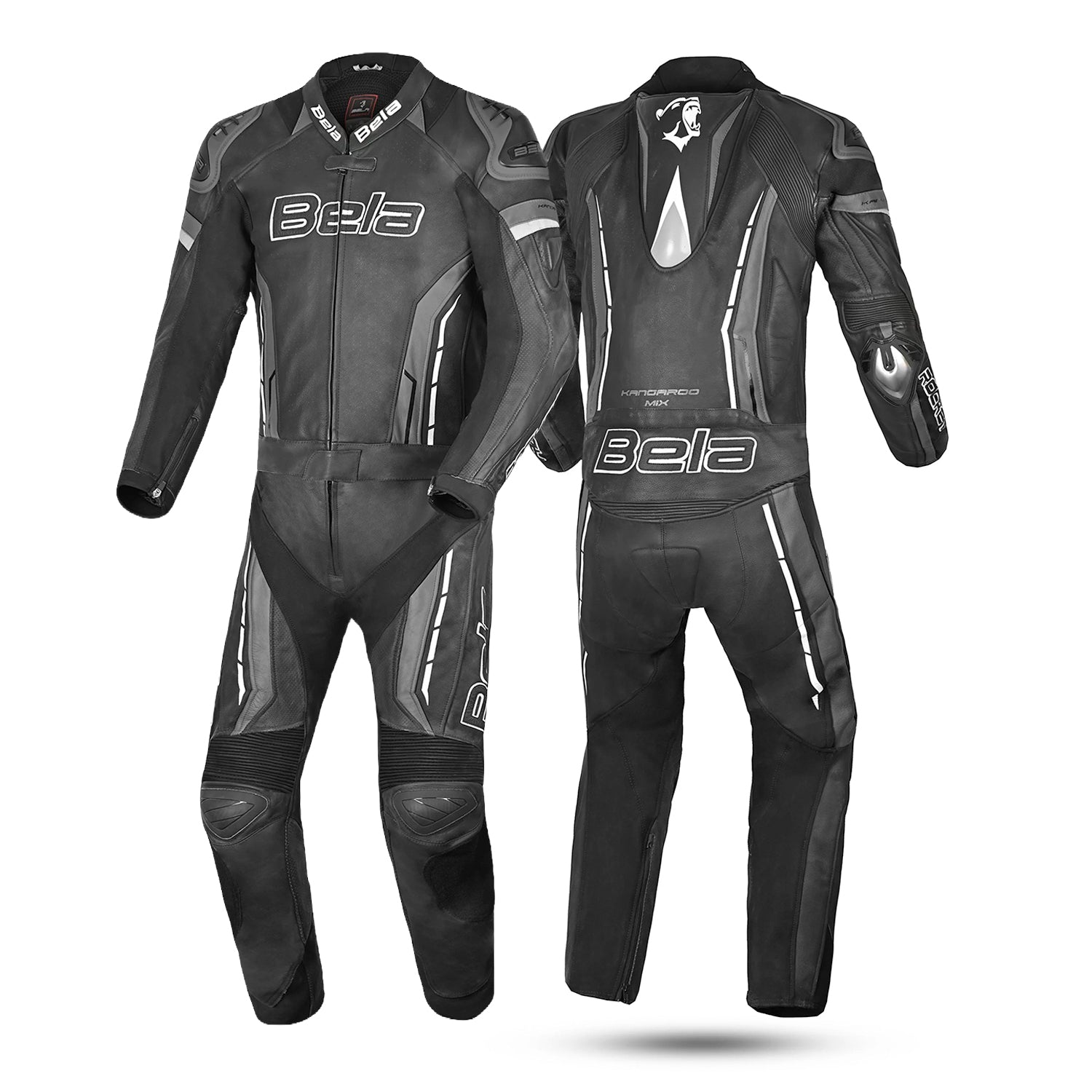 Bela Rocket 2PC Motorcycle Leathers Suits Black/Anthracite