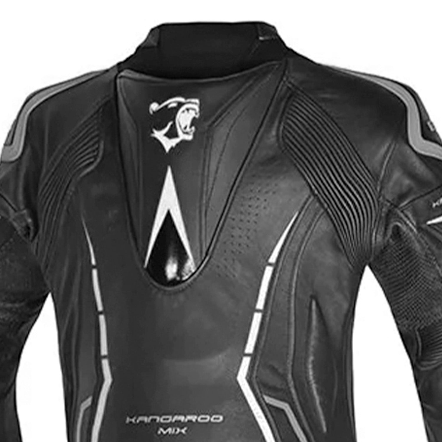 BELA Rocket Mix Kangaroo 1 PC Man Motorbike Suit Black Dark Grey