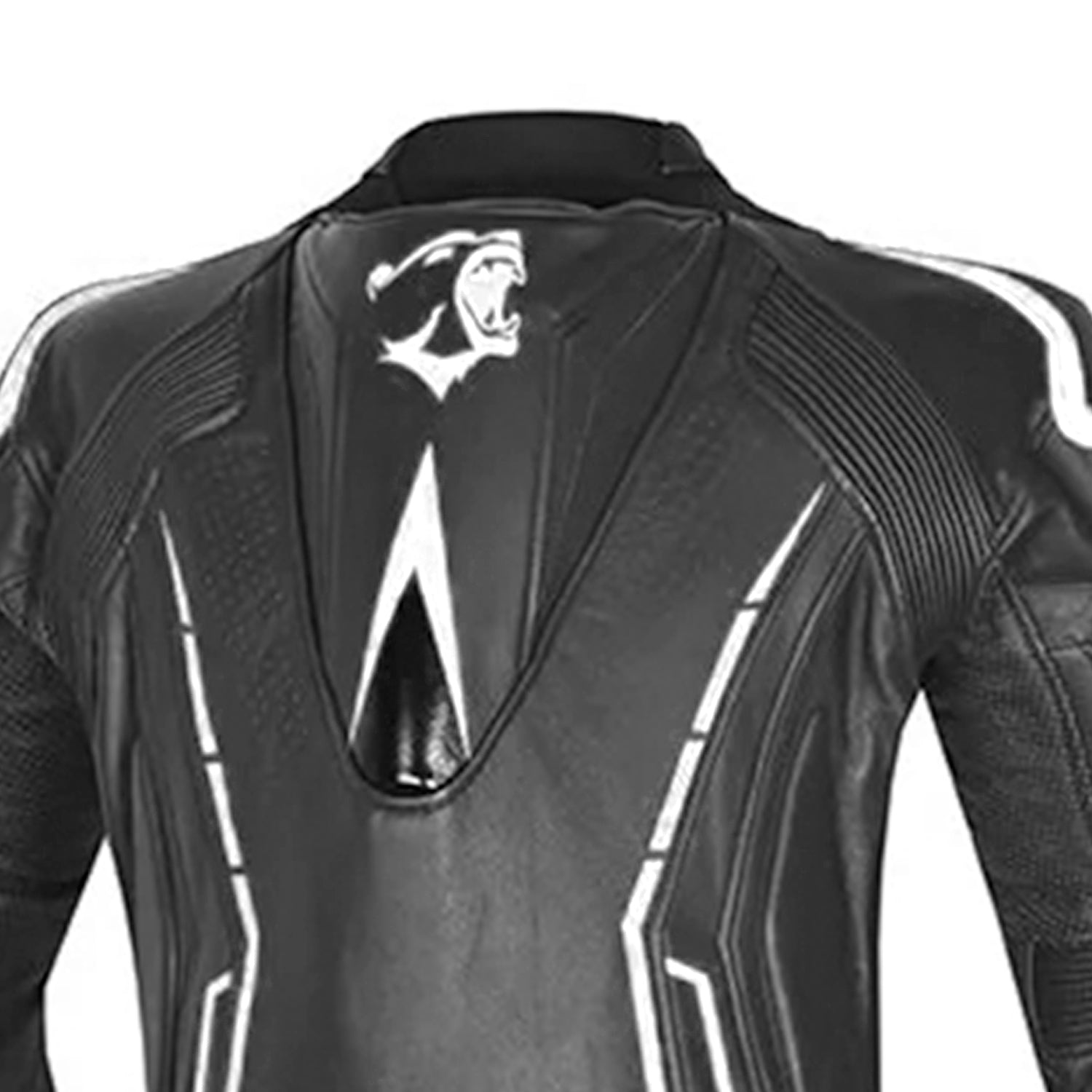 BELA Rocket Man Mix Kangaroo 1 PC Motorcycle Suit Black White