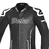 BELA Rocket Man Mix Kangaroo 1 PC Motorcycle Suit Black White