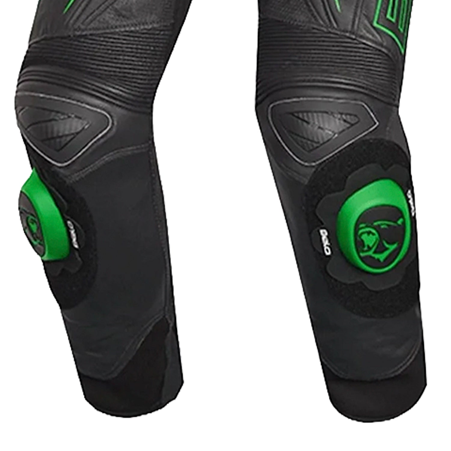 BELA Rocket Man Mix Kangaroo 1 PC Motorcycle Racing Suit Black Green