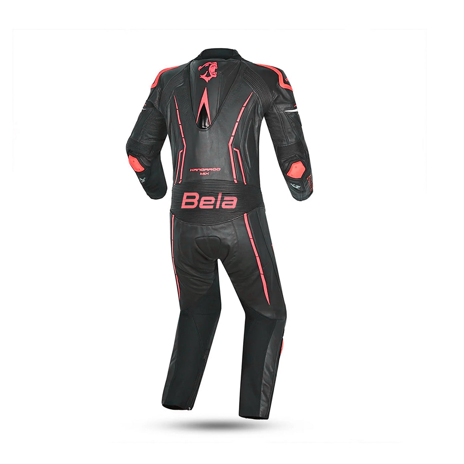 BELA Rocket Man Mix Kangaroo 1 PC Motorbike Racing Suit Black Red