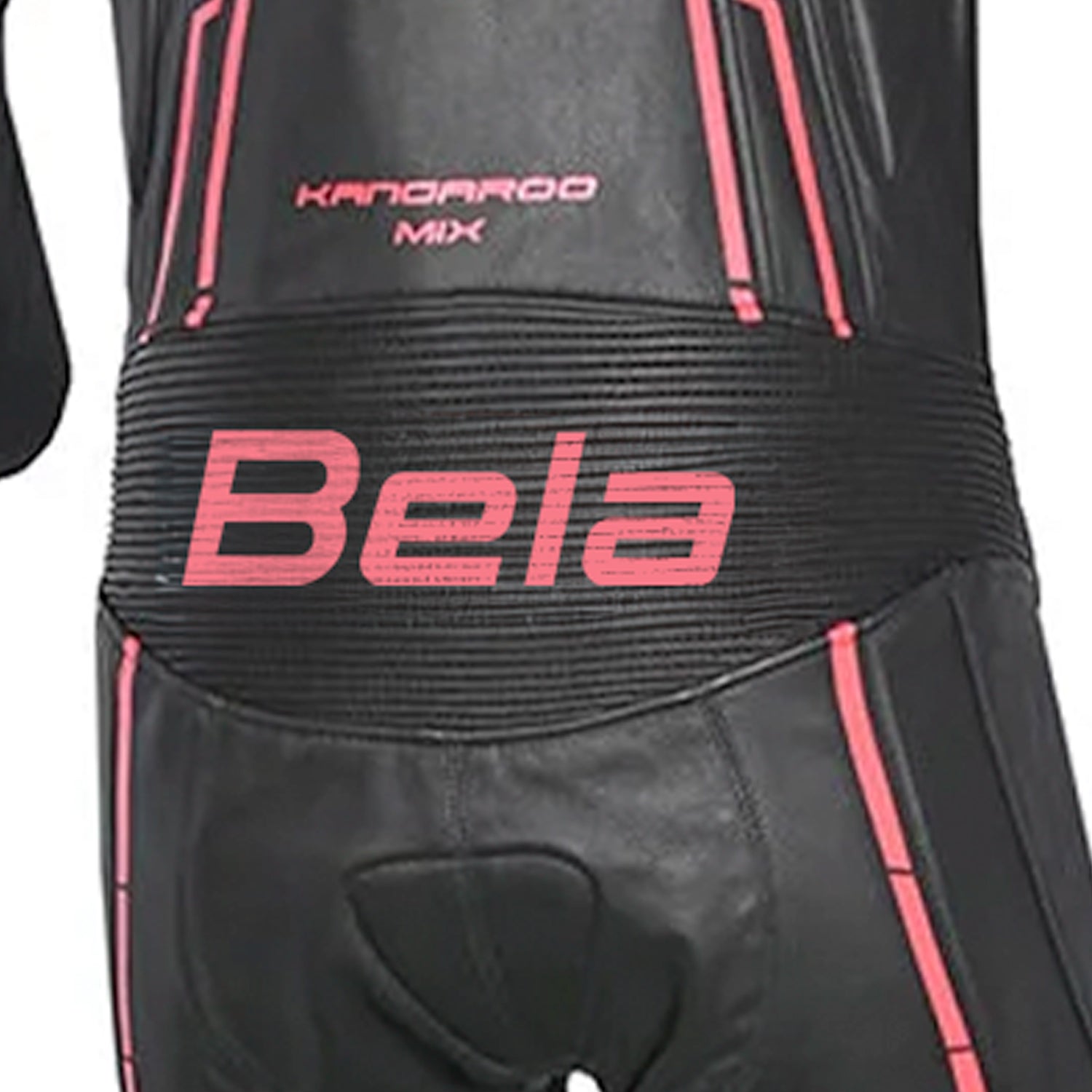 BELA Rocket Man Mix Kangaroo 1 PC Motorbike Racing Suit Black Red