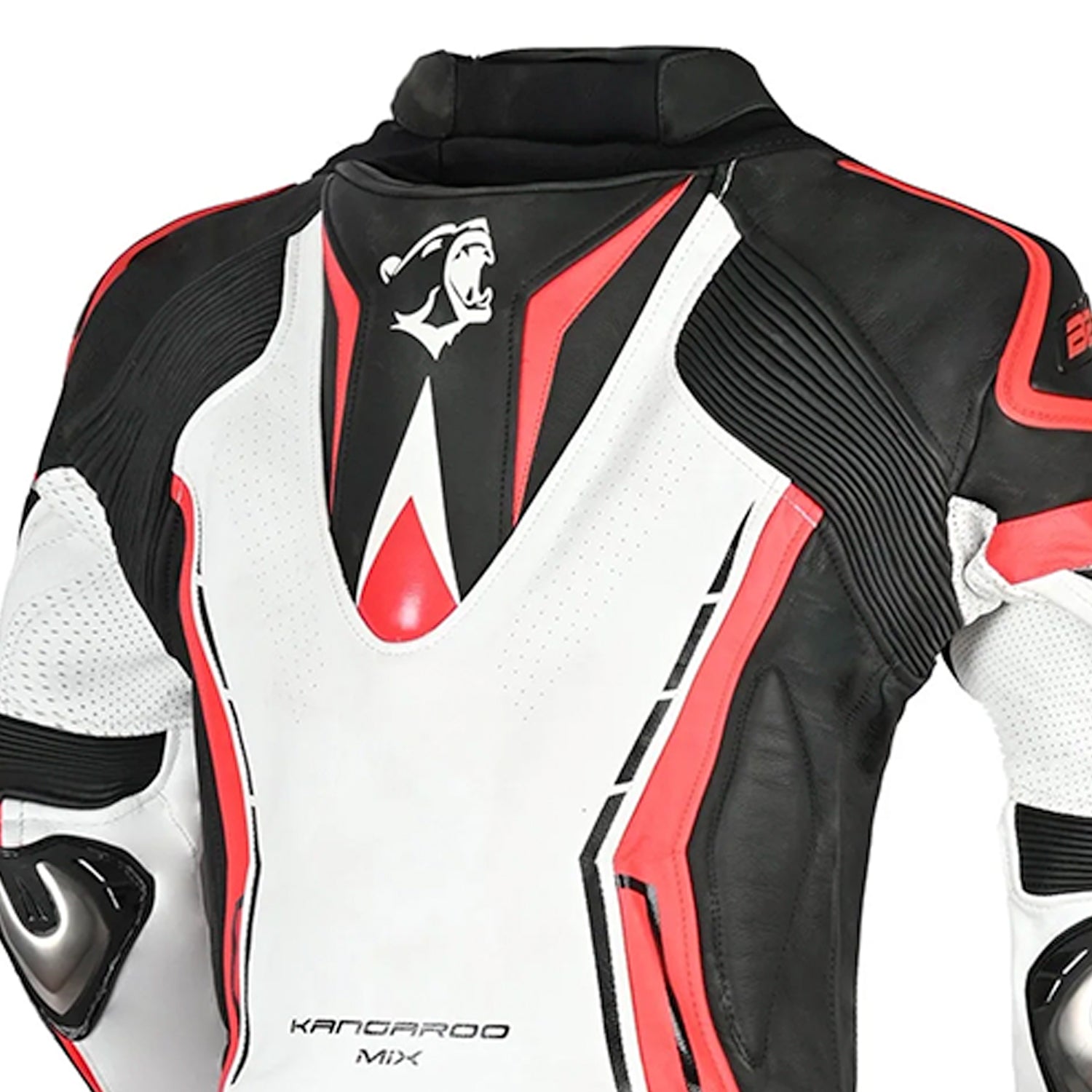 BELA Rocket Mix Kangaroo 1-PC Motorcycle Racing Suits White/Black/Red