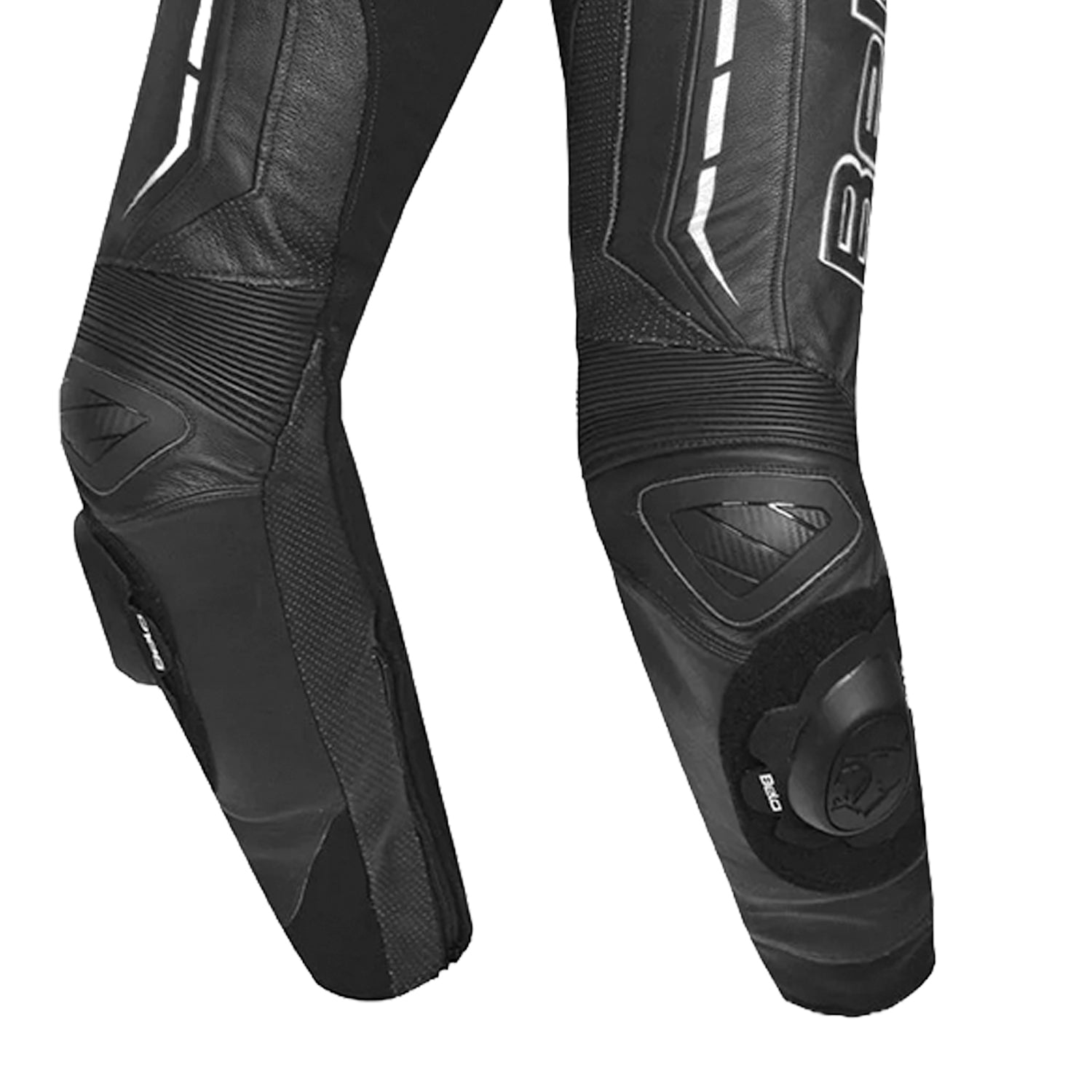 Bela Rocket 2-PC Mix Kangaroo Motorcycle Lady Suits Black/White