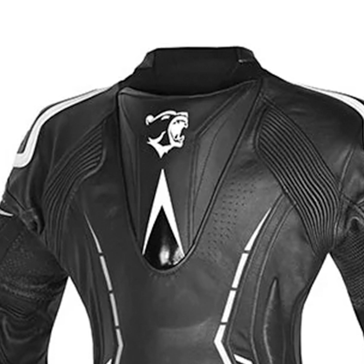 Bela Rocket 2-PC Mix Kangaroo Motorcycle Lady Suits Black/White
