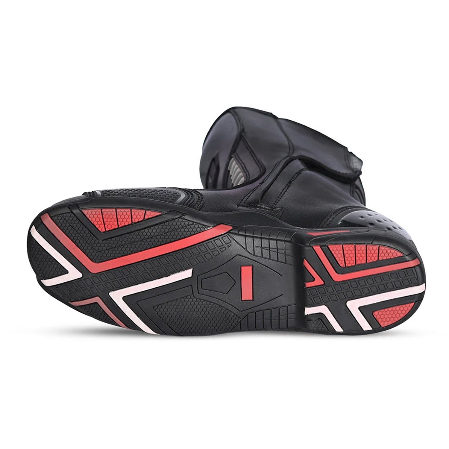 BELA Micro Strip Motorcycle Racing Boots Black Grey