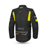 Bela Transformer Men Textile Touring Motorcycle Jacket Black Yellow